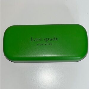 Kate Spade Green/Black Glasses Case